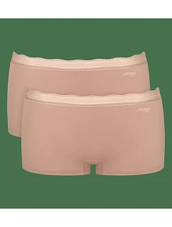 sloggi GO Blush Short 2P - Cameo Brown - SLOGGI Cameo Brown - SLOGGI