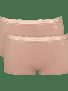 sloggi GO Blush Short 2P - Cameo Brown - SLOGGI Cameo Brown - SLOGGI