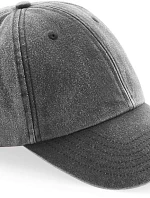 Beechfield B 655 6 panelová nízkoprofil kšiltovka "Vintage" 53.0655 vintage black