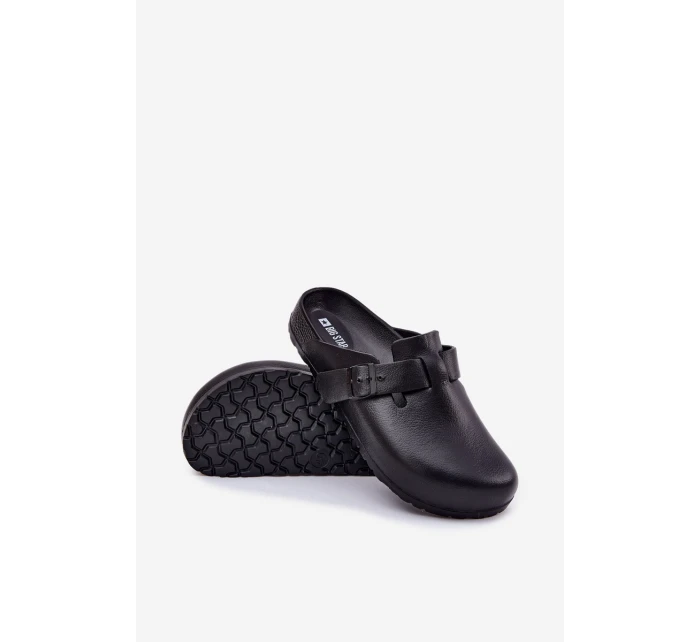 Pěnové Pantofle Pánské S Přezkou Big Star model 21695369 Černé - Big Star Shoes Pěnové Pantofle Pánské S Přezkou Big Star model 21695369 Černé - Big Star Shoes