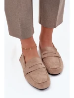 Loafersy Mokasyny Damské Ploché Béžové Soreline