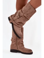 s  dílem do  s přezkou Khaki model 21715259 - Boto