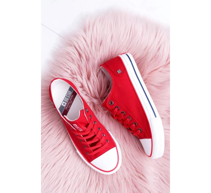 Dámské klasické tenisky Big Star - červené Dámské klasické tenisky Big Star - červené