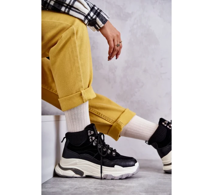 Dámská vysoká sportovní obuv GOE KK2N4098 Černe Dámská vysoká sportovní obuv GOE KK2N4098 Černe