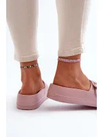 Dámské pěnové pantofle Big Star na platformě - růžová Dámské pěnové pantofle Big Star na platformě - růžová