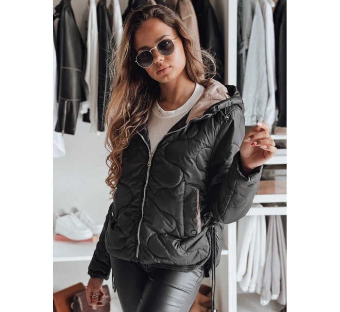 FashionStreet dámská černá bunda TY4240