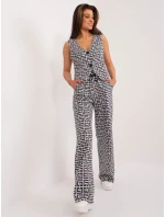 Spodnie LK SP model 19525797 szaro czarny - FPrice Spodnie LK SP model 19525797 szaro czarny - FPrice