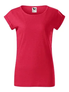 Fusion tričko dámské červený melír