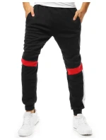 Pánské černé tepláky FashionStreet UX3542 Pánské černé tepláky FashionStreet UX3542