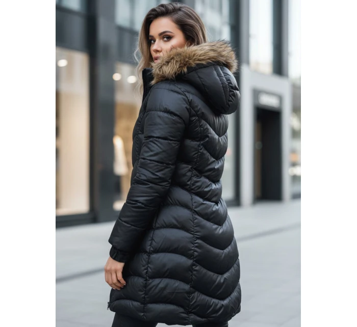 Dámská zimní bunda GLAMOUR FUSION černá FashionStreet TY3890z