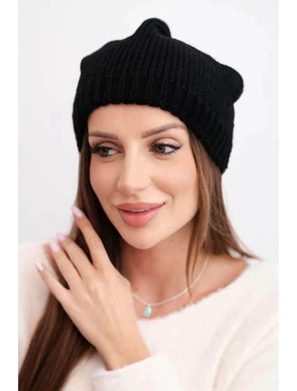 Čepice s rolováním Magda K293 camel