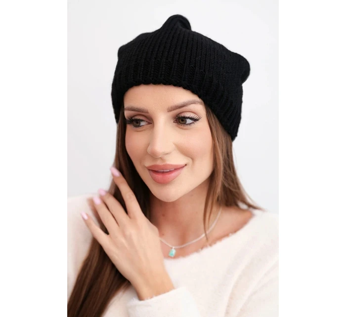 Čepice s rolováním Magda K293 camel