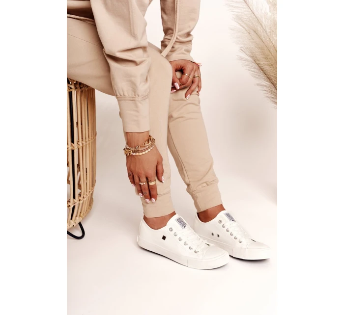 Dámské Kozene Tenisky Big Star Bílé V274869 Dámské Kozene Tenisky Big Star Bílé V274869