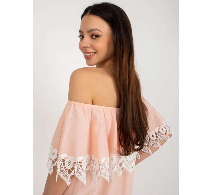 Sukienka LK SK 506987.04X brzoskwiniowy Sukienka LK SK 506987.04X brzoskwiniowy