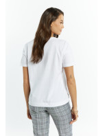 Monnari Trička s krátkým rukávem Pletené tričko White