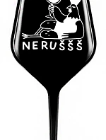 NERUŠŠŠ - černá nerozbitná sklenice na víno 470 ml