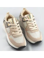 Béžové dámské sportovní boty (6348) Béžové dámské sportovní boty (6348)