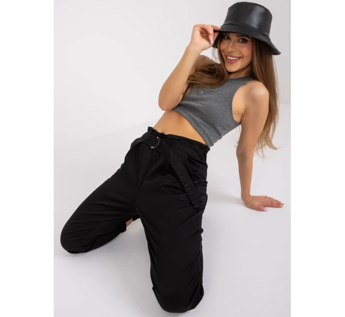 Spodnie DHJ SP model 20961821 czarny - FPrice