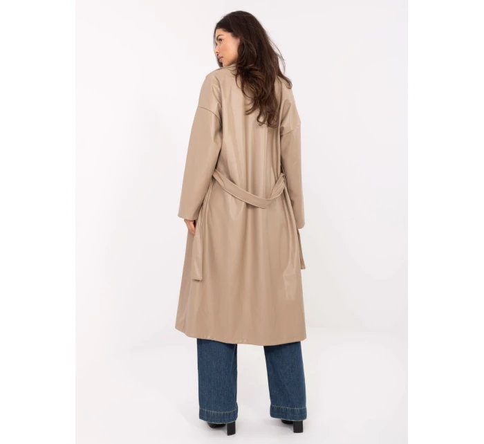 Płaszcz IT PL model 21334818 beżowy - FPrice Płaszcz IT PL model 21334818 beżowy - FPrice