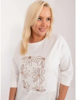 Bluzka RV BZ model 21480251 ecru - FPrice Bluzka RV BZ model 21480251 ecru - FPrice