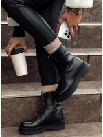 Dámské krátké černé kozačky NAVARIIN FashionStreet ZY0535