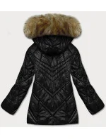 PRZEJŚCIOWA KURTKA DAMSKA Z KAPTUREM CZARNA model 21245656 - Glakate