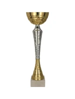 Zlatý a stříbrný kovový pohár TUMA S