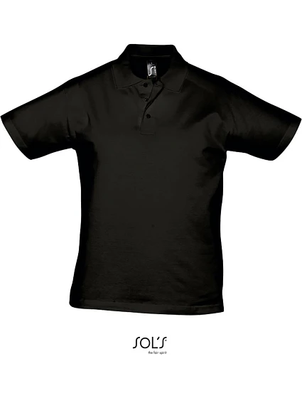SOL'S Prescott Men Pánské žerzejové polo 25.1377 black SOL'S Prescott Men Pánské žerzejové polo 25.1377 black