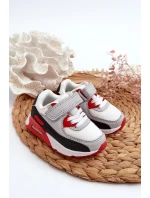 Dětské tenisky na suchý zip červené Krissandra Dětské tenisky na suchý zip červené Krissandra