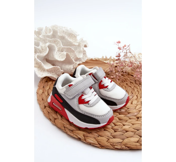 Dětské tenisky na suchý zip červené Krissandra Dětské tenisky na suchý zip červené Krissandra