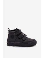 Zateplené boty sneakers pro děti na suchý zip Big Star model 21706387 Černé - Big Star Shoes