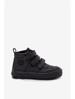 Zateplené boty sneakers pro děti na suchý zip Big Star model 21706387 Černé - Big Star Shoes