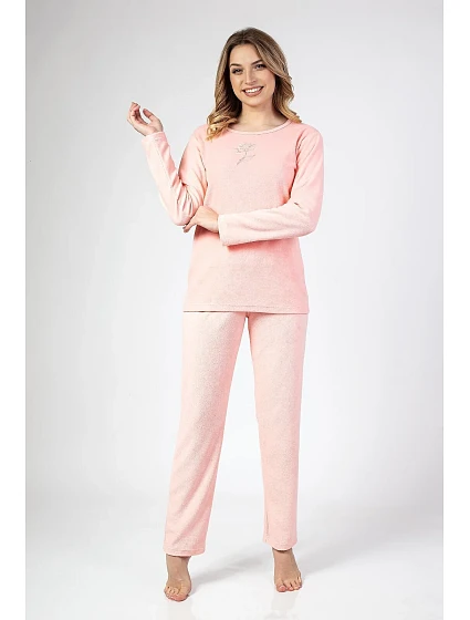 Dámské pyžamo Regina 677 dlouhé/r froté S-XL