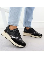 Dámské kožené polobotky  v černé barvě model 21905442 - FILIPPO