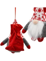 DEKORATIVNÍ MIKÁDO S DÁRKOVÝM SÁČKEM 15CM ŠEDÉ BARVY