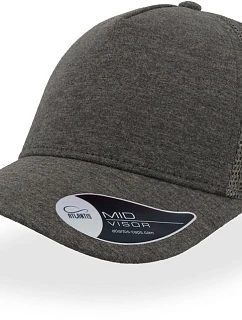 Atlantis Headwear Rapper Jersey 5 panelová Trucker kšiltovka "Rapper Jersey" 33.0194 dark grey