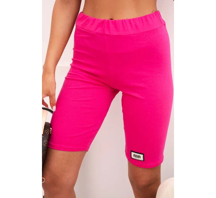 Dámský bavlněný komplet s krátkým rukávem a šortkami fuchsie Dámský bavlněný komplet s krátkým rukávem a šortkami fuchsie
