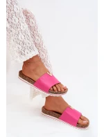 Dámské sandály na korkové platformě s ozdobným detailem fuchsie Vessira Dámské sandály na korkové platformě s ozdobným detailem fuchsie Vessira