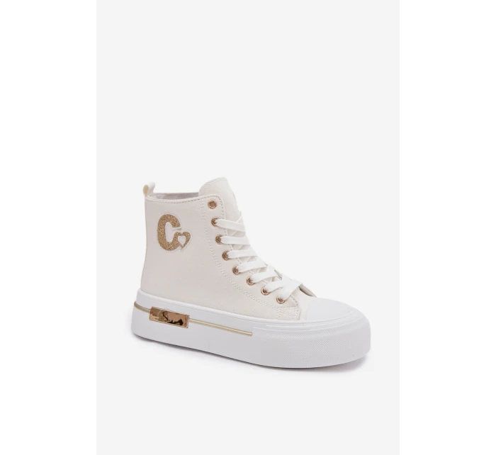 Dámské tenisky na platformě Bílé model 21919405 - Boto Dámské tenisky na platformě Bílé model 21919405 - Boto