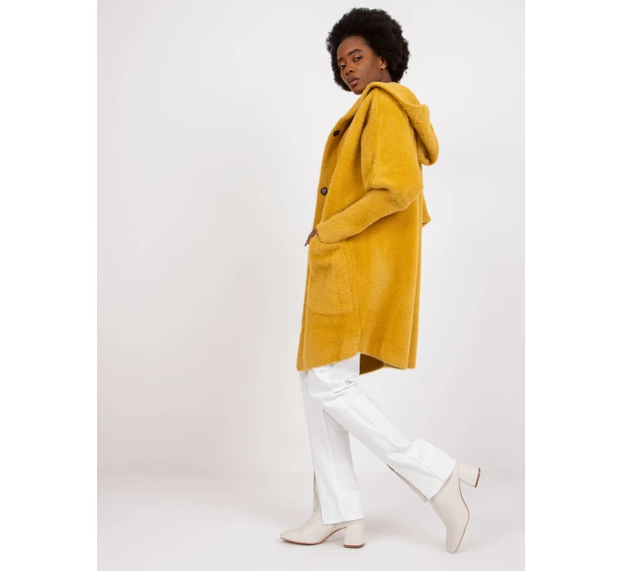 Dámský kabát  MBM  PL 1518.95P tmavě žlutý