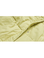 Dlouhá žlutá dámská zimní bunda (AG3-3031)