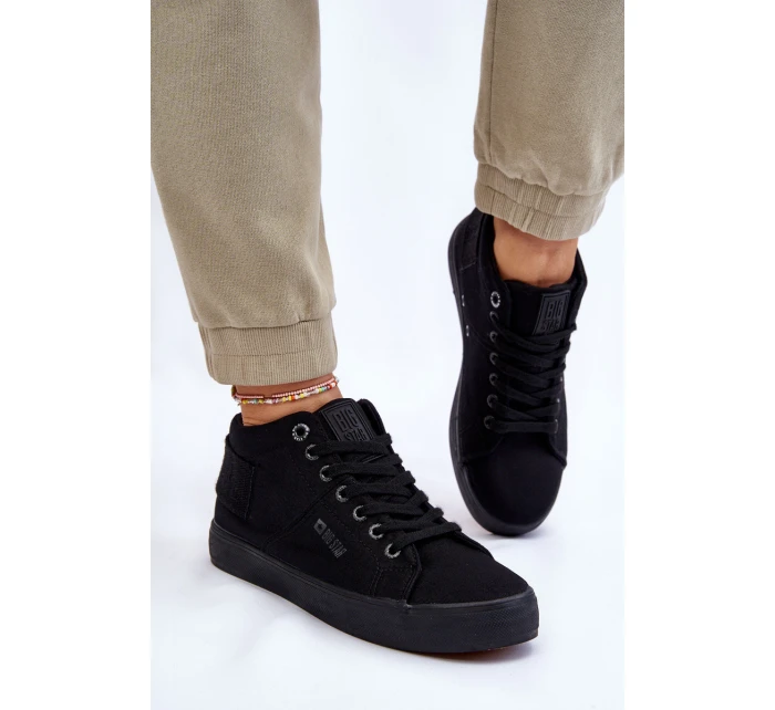Dámské klasické vysoké tenisky Big Star model 21608907 Černé - Big Star Shoes Dámské klasické vysoké tenisky Big Star model 21608907 Černé - Big Star Shoes