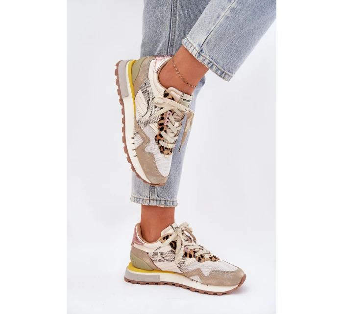 Tenisky Sportovní Boty Dámské D.Franklin DFSH378006 Zlaté