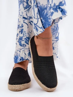 Dámské Espadrilky S Pletením model 21691973 Černé - VINCEZA