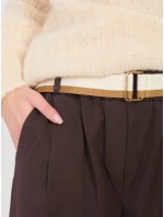 Kalhoty IT SP FL10125.78 tmavě hnědé