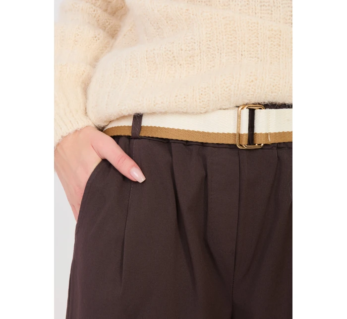 Kalhoty IT SP FL10125.78 tmavě hnědé