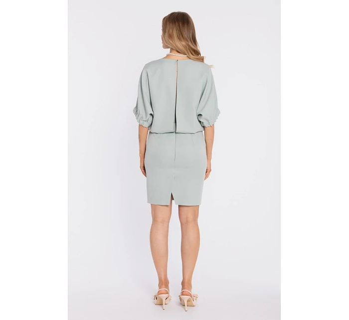 šaty s rozparkem na zádech mint model 22040505 - Moe