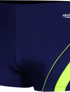 AQUA SPEED Plavecké šortky Dennis Navy Blue/Green Pattern 01