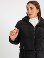Černá zimní bunda 2v1 s odepínacími rukávy