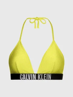 Dámský plavkový vrchní díl bikin KW0KW01967 LRF neon.žlutá - Calvin Klein
